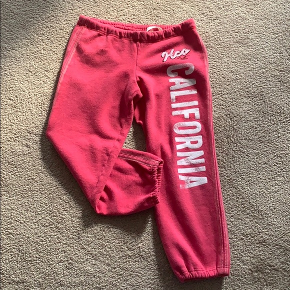 Hollister Pants - Hollister pink Capri length drawstring sweatpants